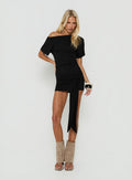 Eastside Girls Off Shoulder Cinched Mini Dress Black