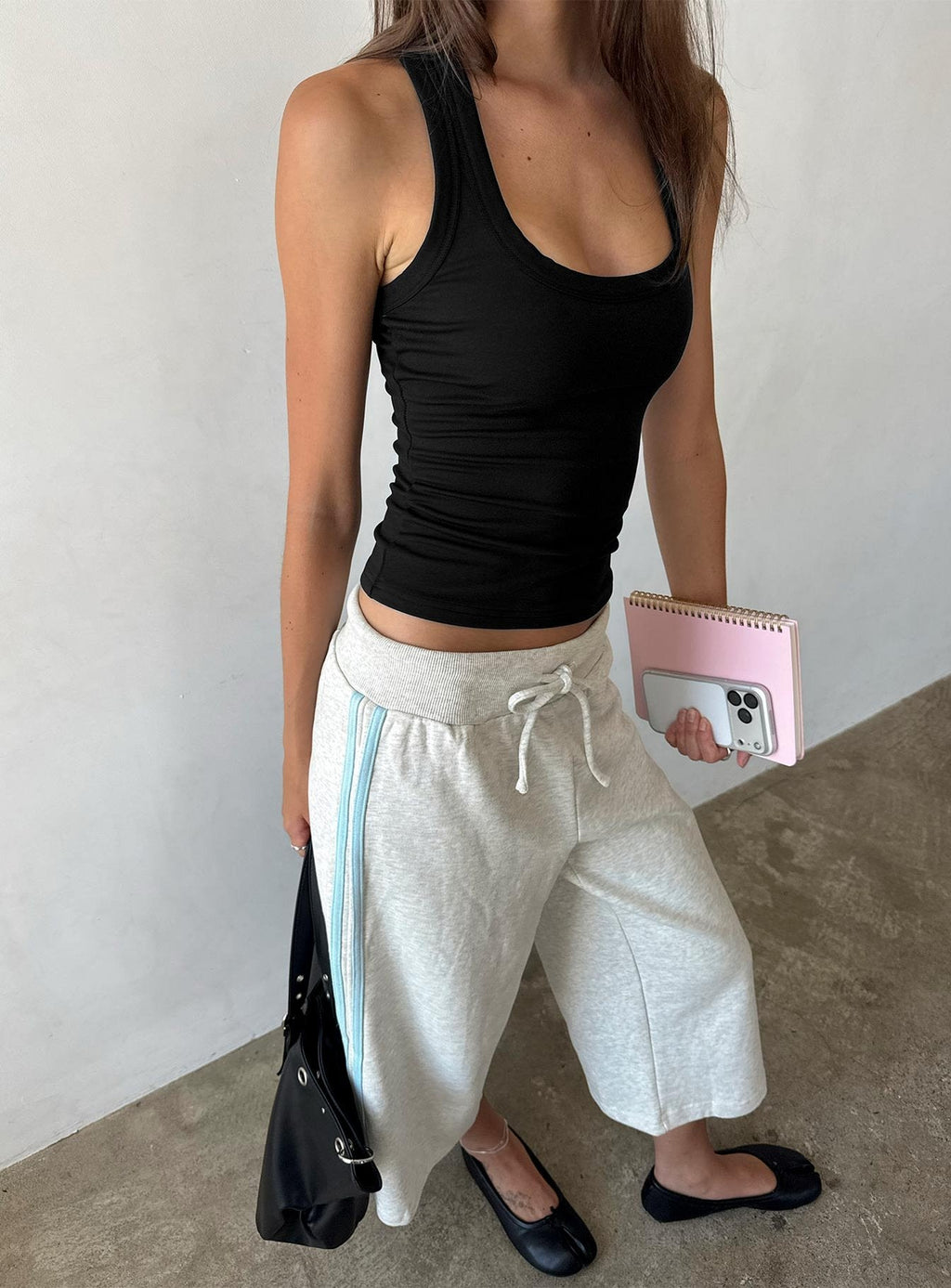 Dojo 3/4 Sweatpants Grey Marle