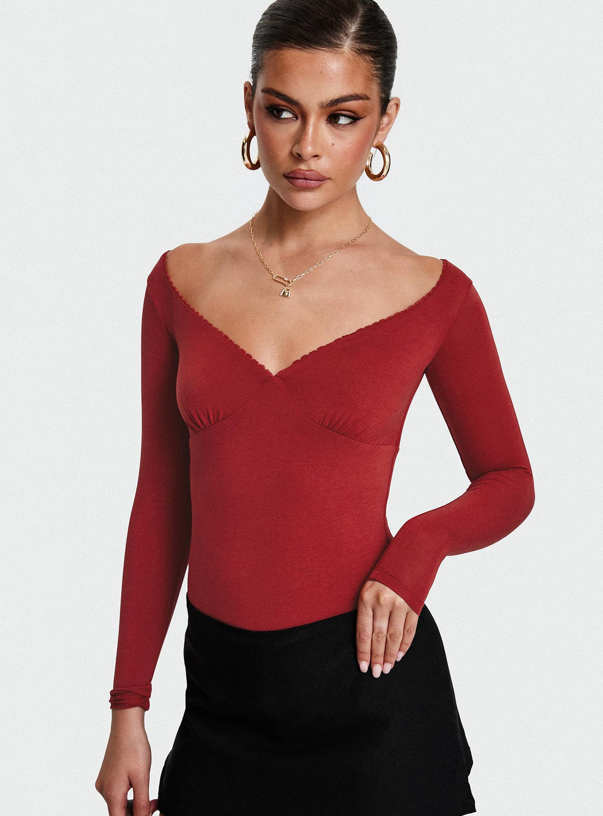 Loveydove Bodysuit Burgundy