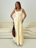 Cartmel Embroidered Maxi Dress Cream