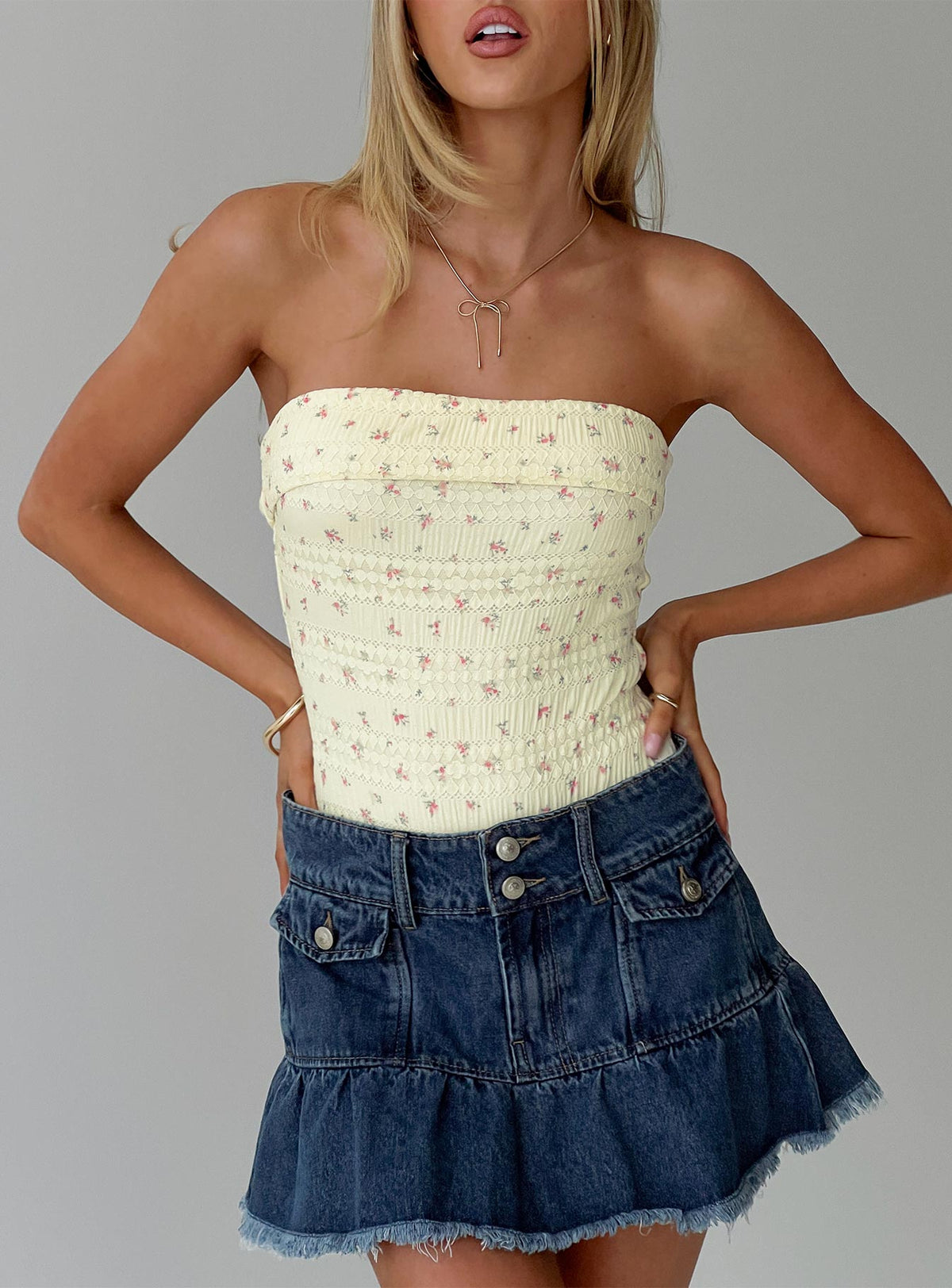 Majorette Strapless Bodysuit Cream
