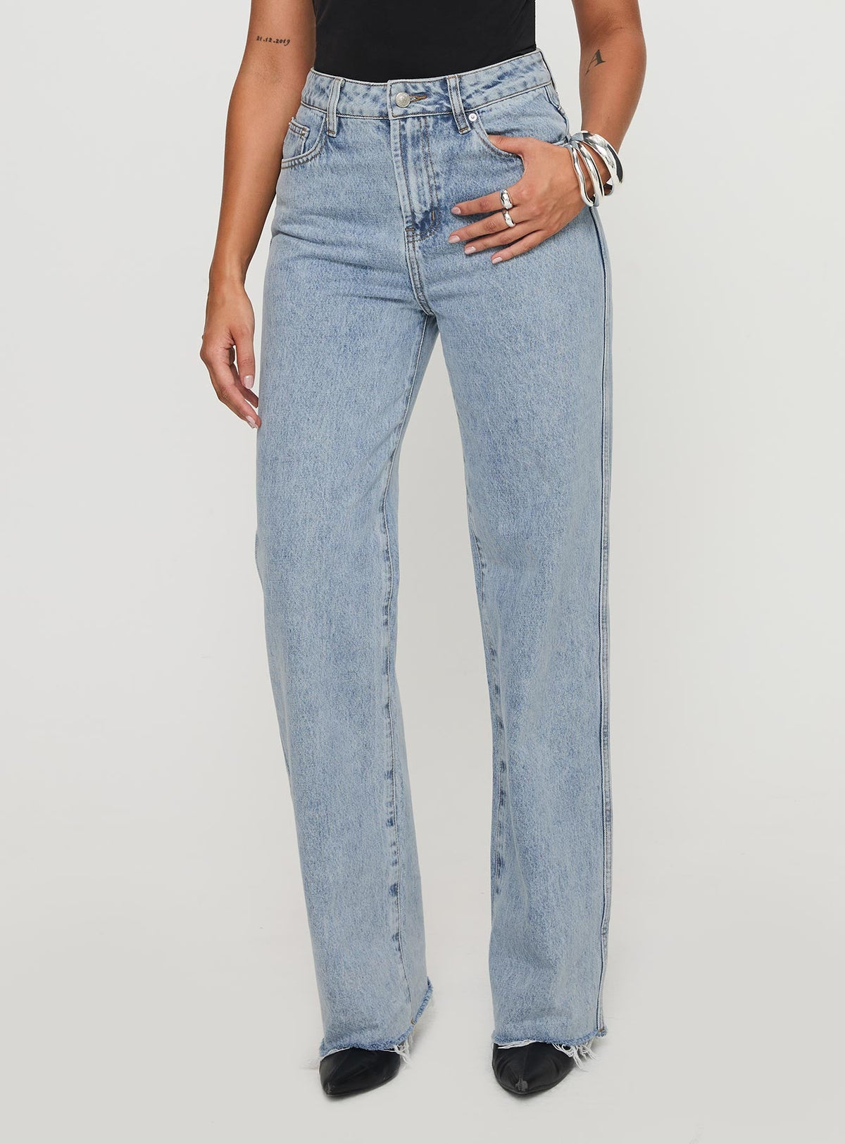 Karlina High Rise Straight Leg Jean Light Wash
