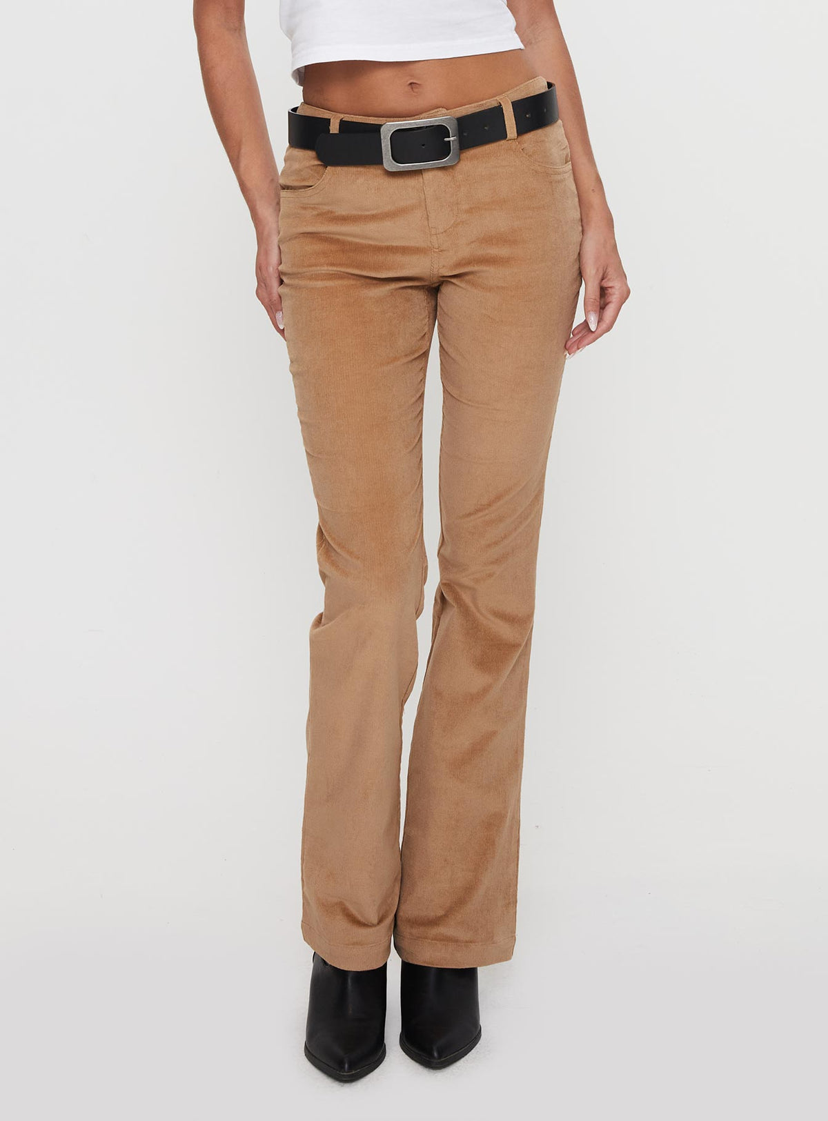 Troubadour Low Waist Jeans Tan