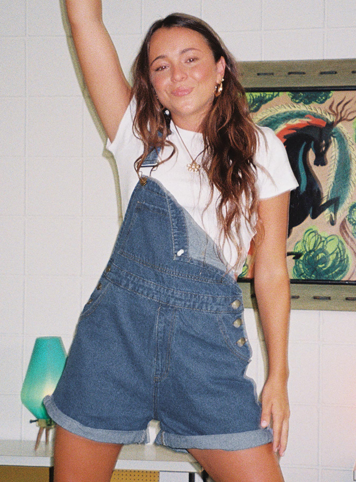 Kacey Overalls Blue Denim