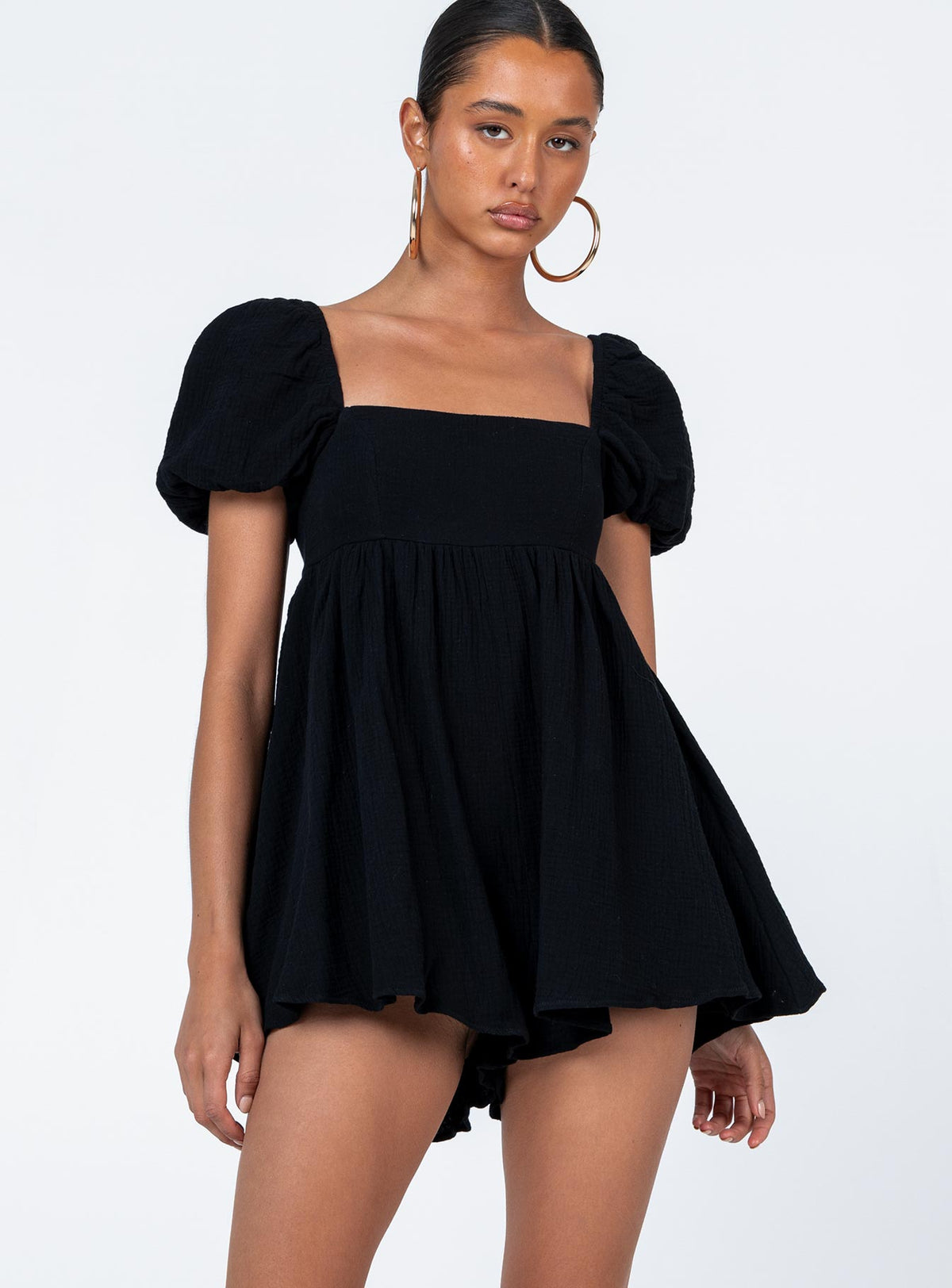Lorna Romper Black