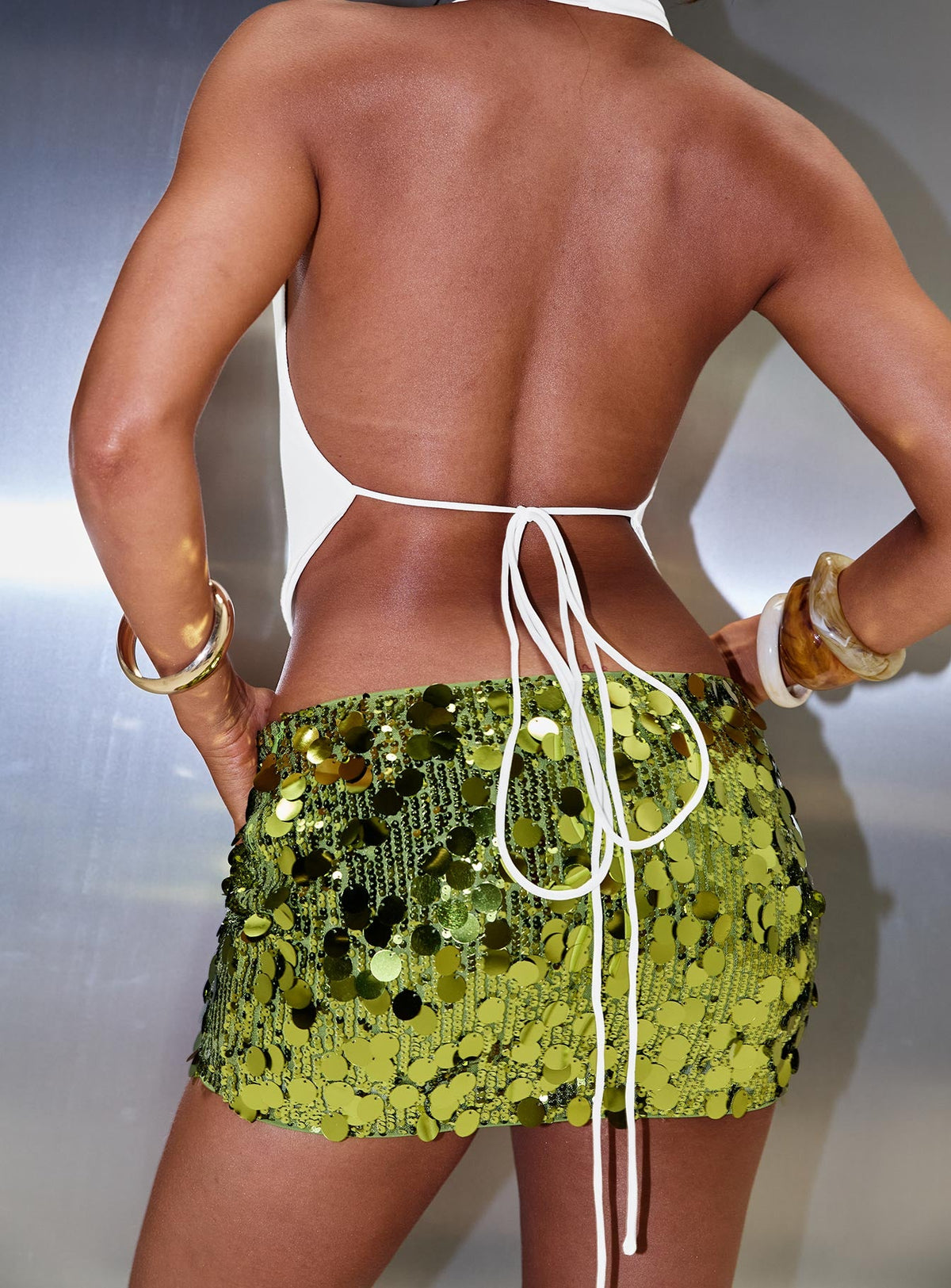 Riego Mini Skirt Green