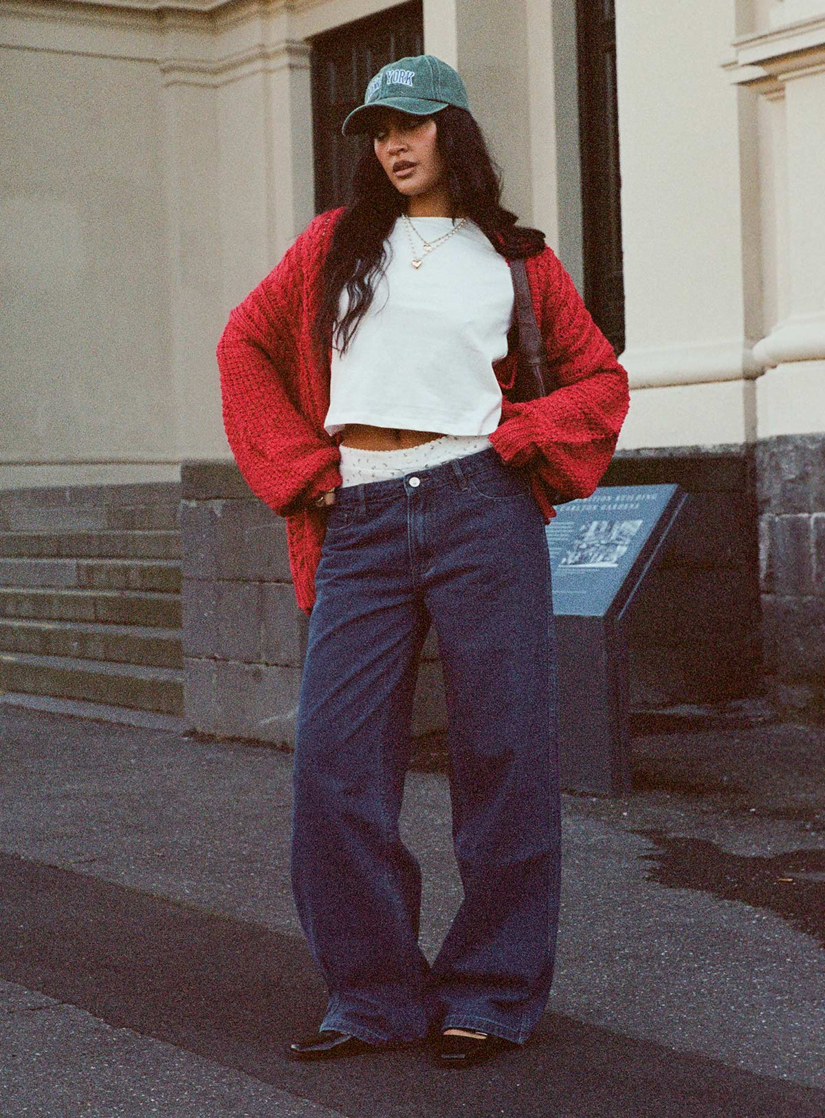 Maryanne Mid Rise Straight Leg Jeans Dark Wash