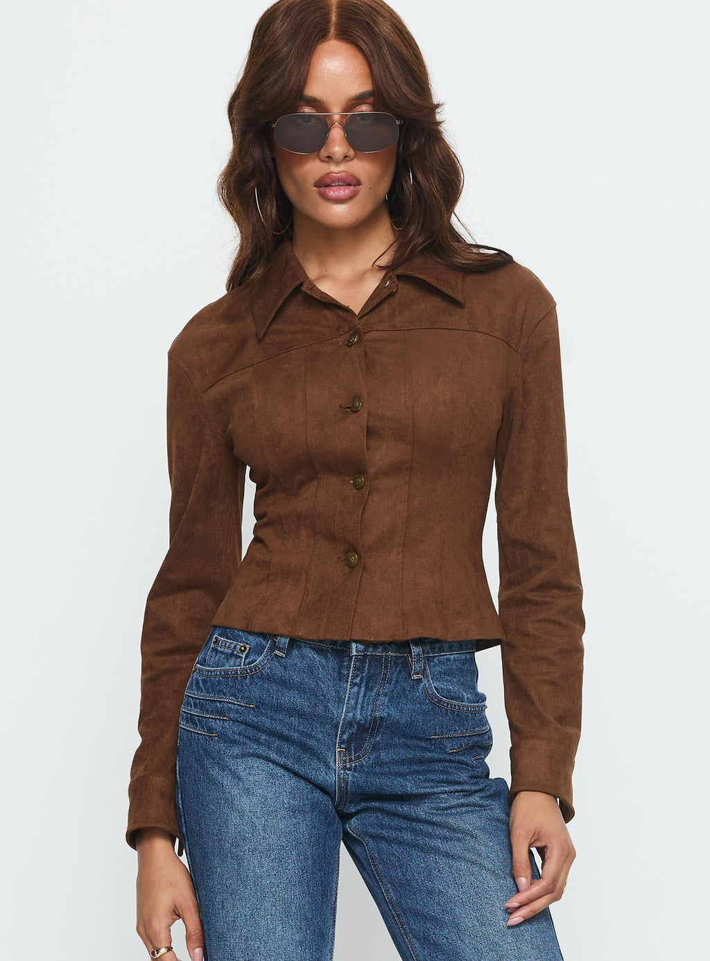 Invitations Fitted Jacket Chocolate