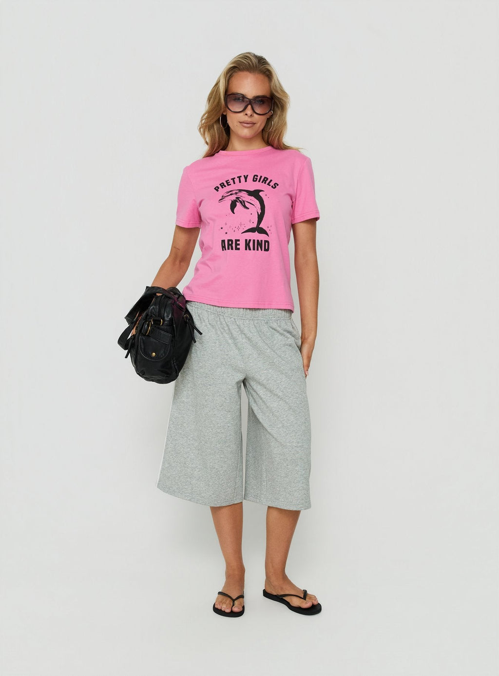 Sayllor Longline Sweatshorts Grey Marle