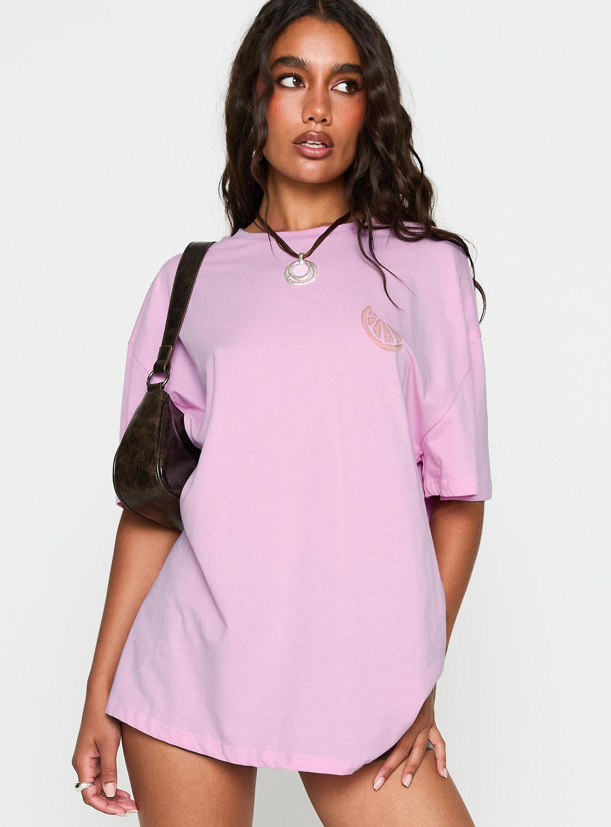 Sardines Please Oversized Tee Pink