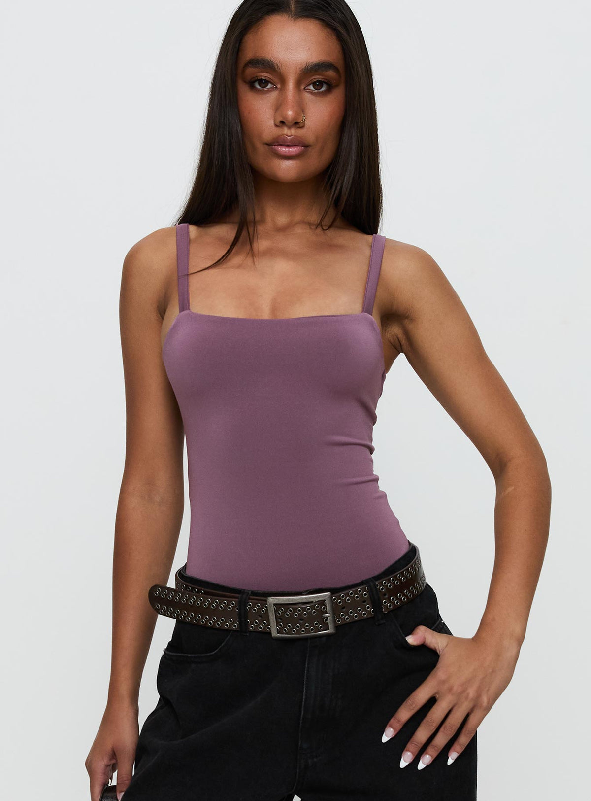 Off Stage Bodysuit Purple