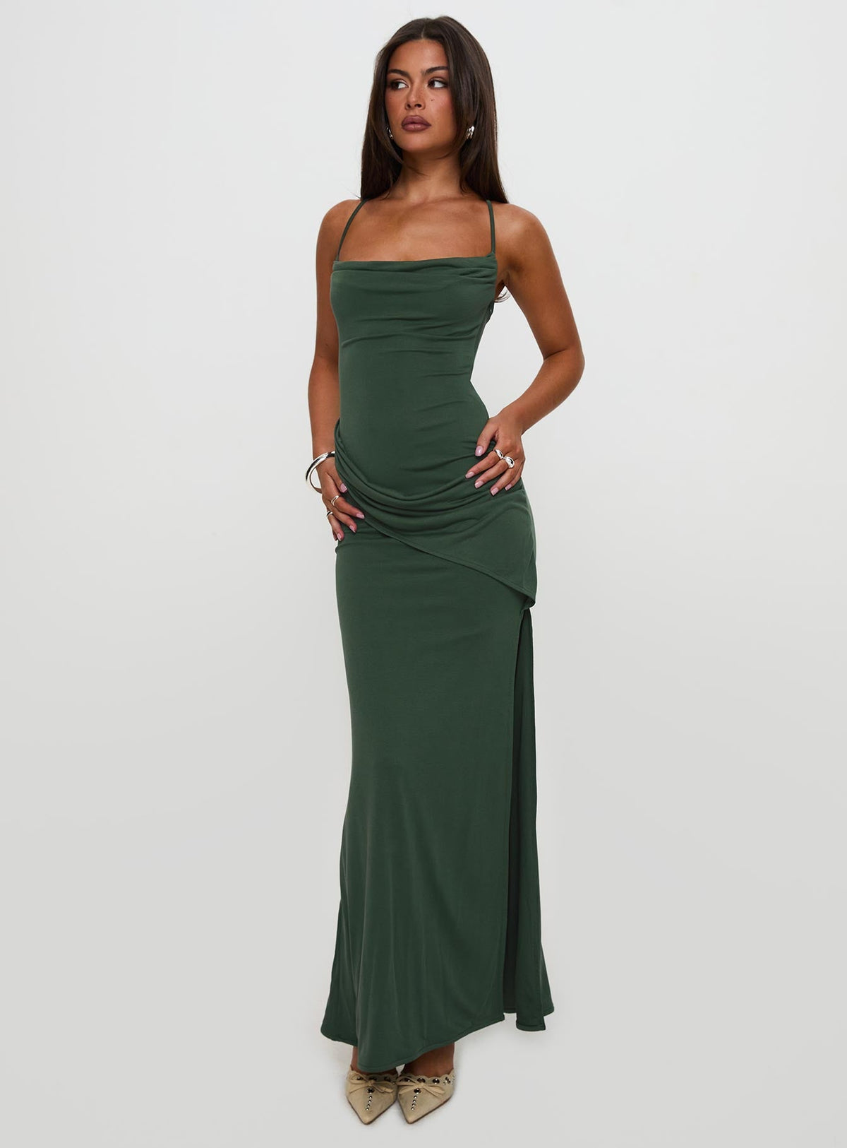 Marchesi Maxi Dress Green