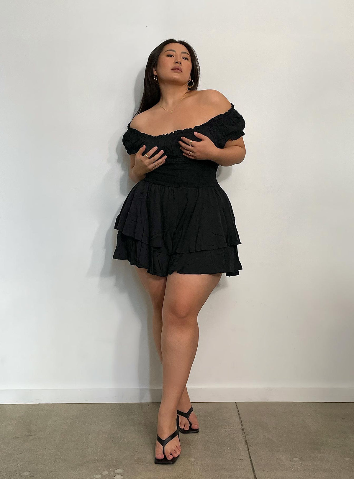 The Love Galore Romper Black Curve