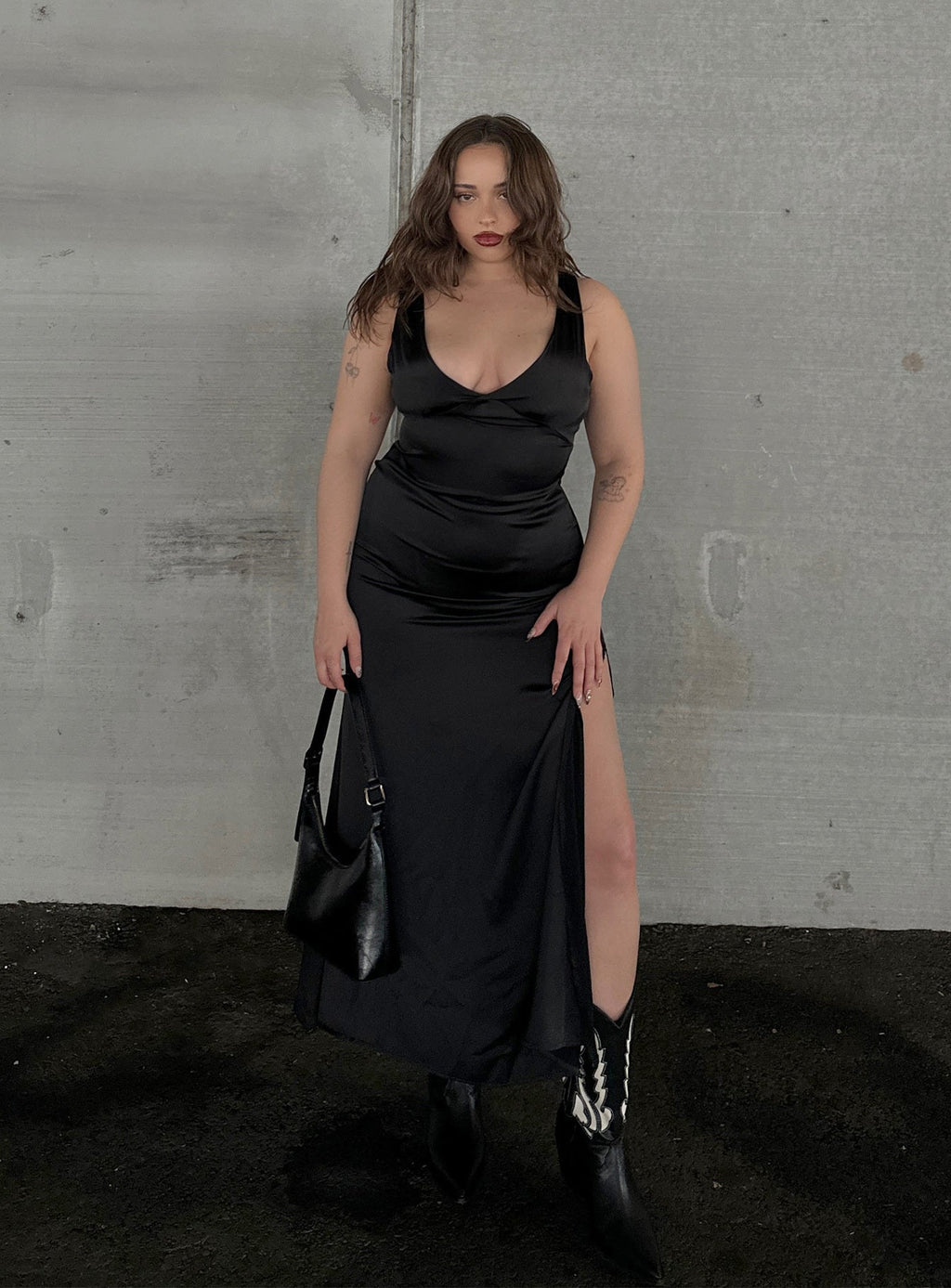 Lynsey Midi Dress Black