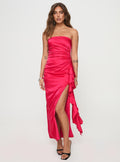 Callita Strapless Maxi Dress Red