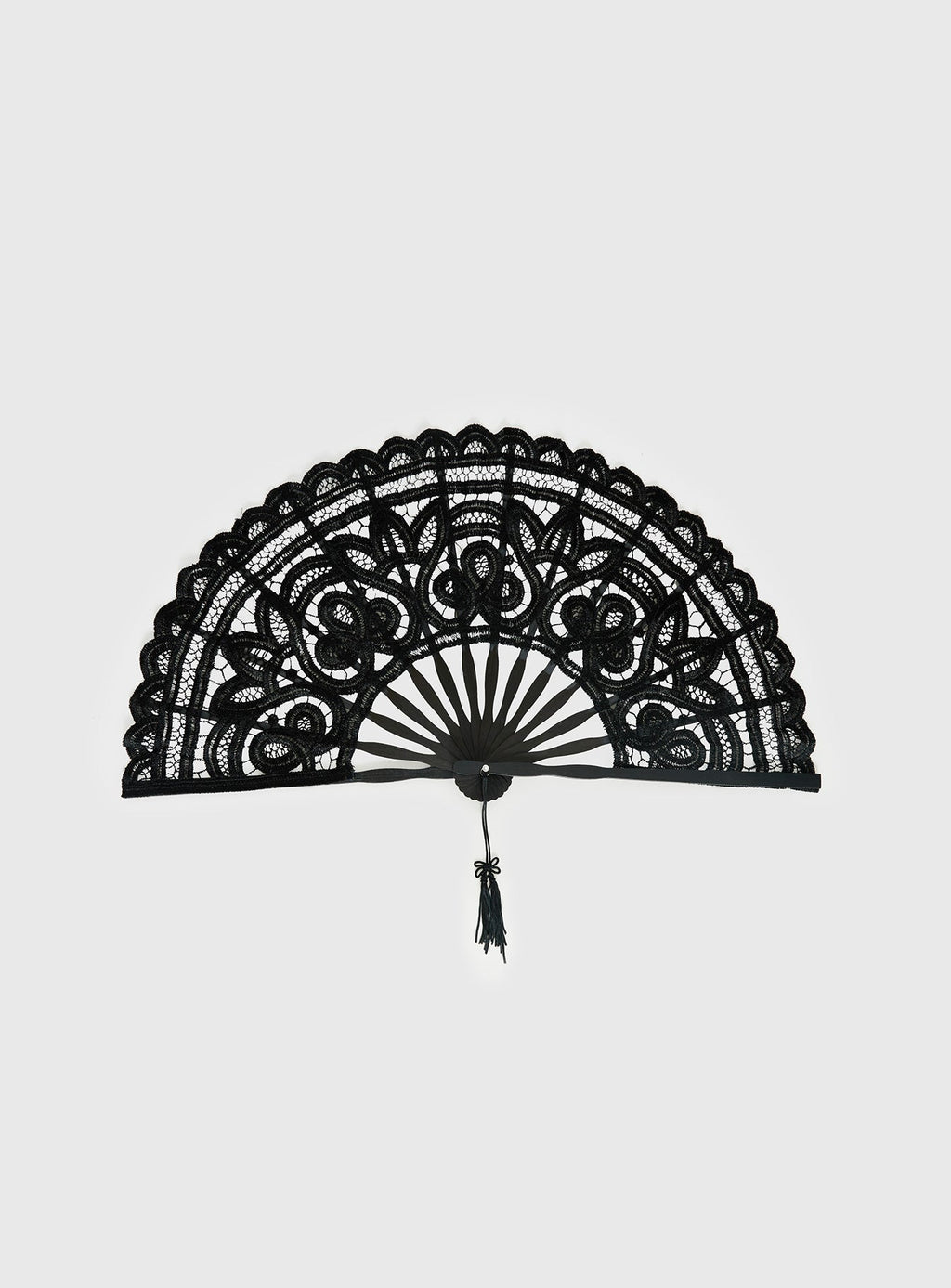 Bossa Nova Lace Fan Black
