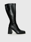 Renzo Knee High Boots Black