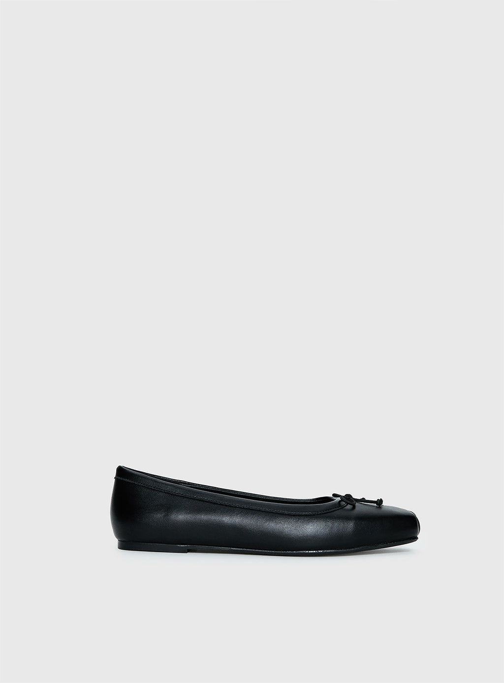 Therapy Laine Square Toe Ballet Flats Black