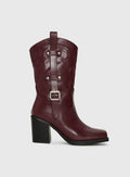 Cypress Western Boots Burgundy
