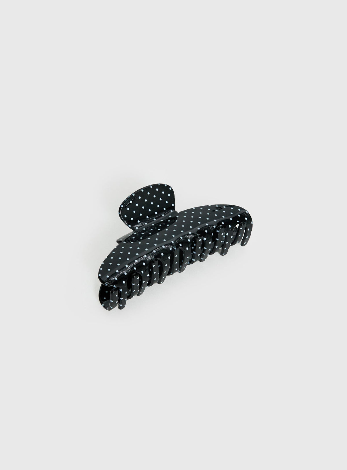 Parisse Claw Clip Black Polka