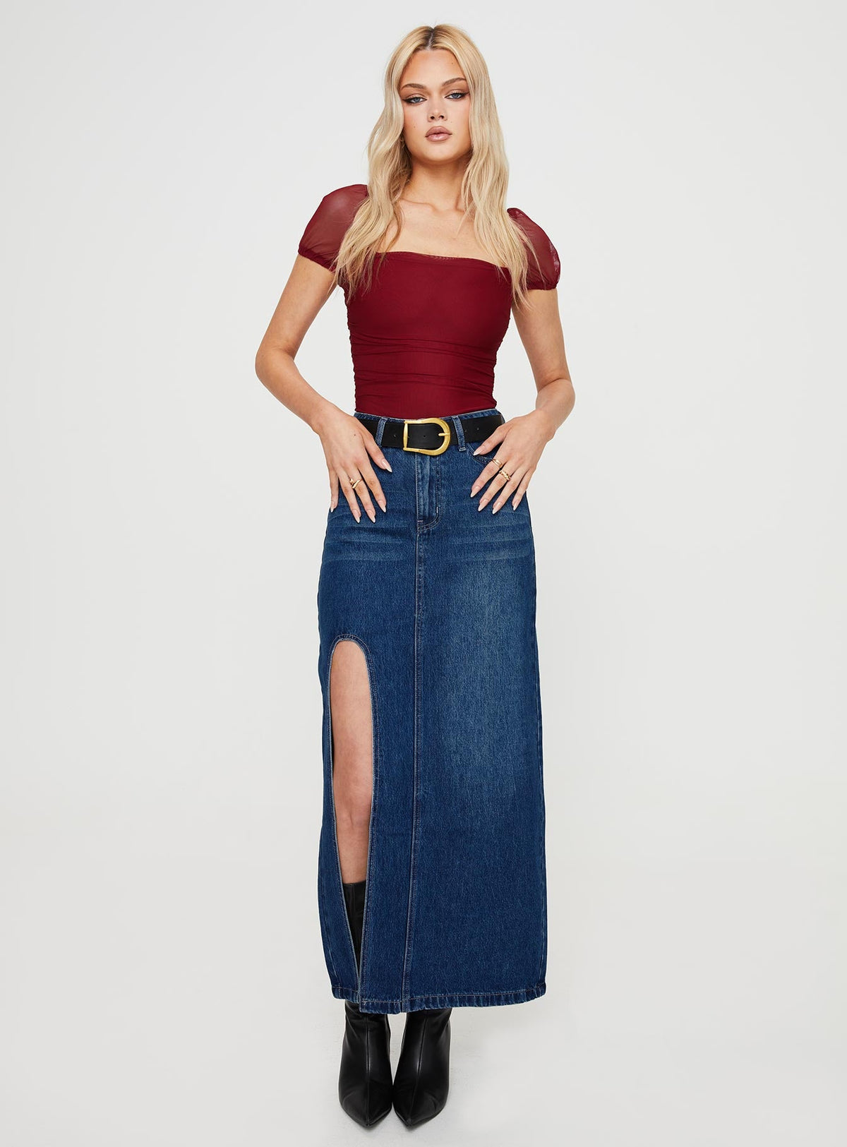 Dostan Bodysuit Burgundy