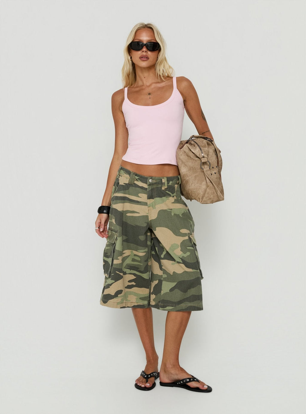 Kasper Cinched Tank Top Marshmallow Pink