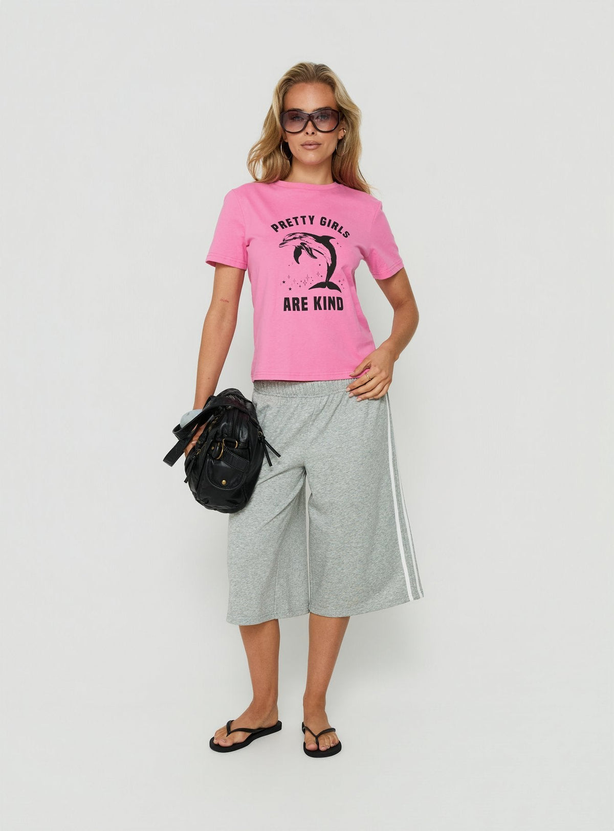 Sayllor Longline Sweatshorts Grey Marle
