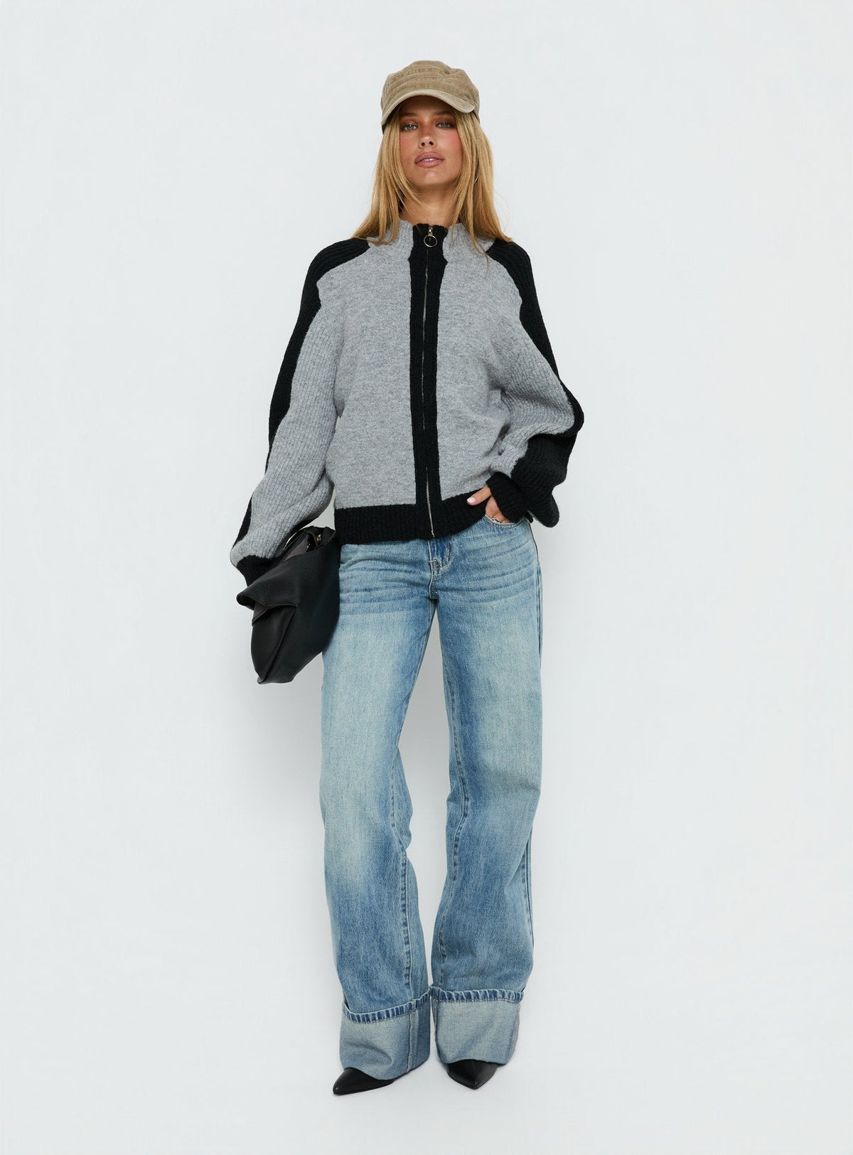 Asrar Jumper Grey / Black