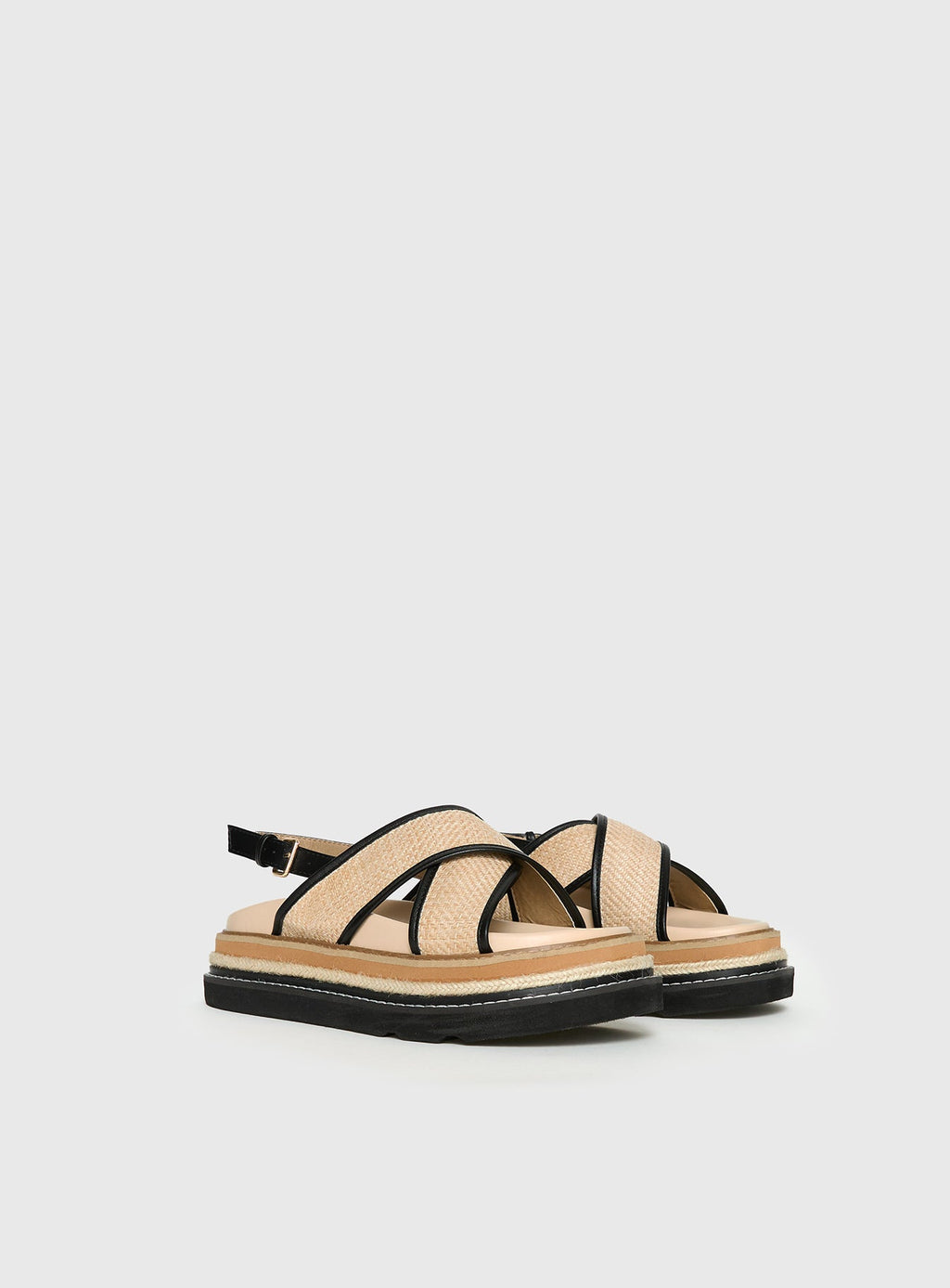 Odi Sandals Tan / Black