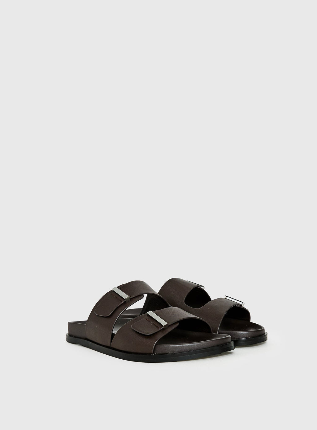 Dedication Double Strap Sandals Chocolate