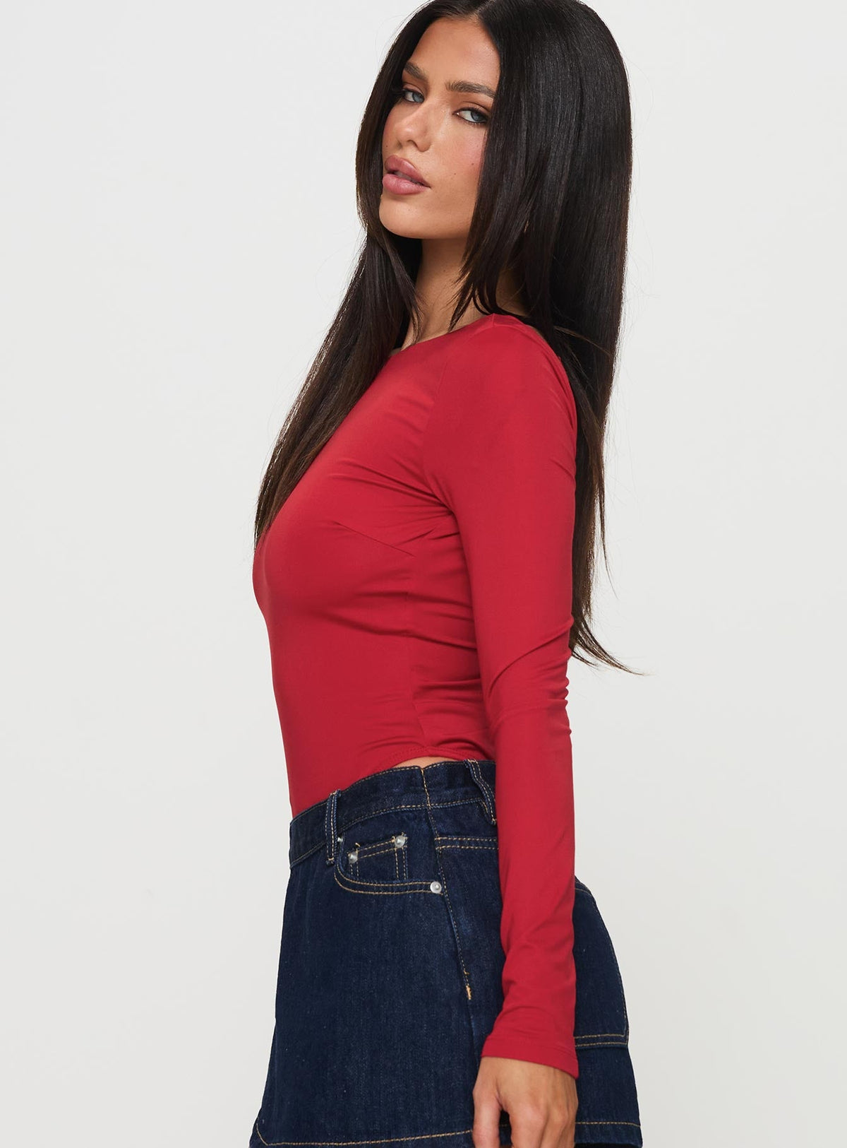 Beresford Long Sleeve Bodysuit Wine