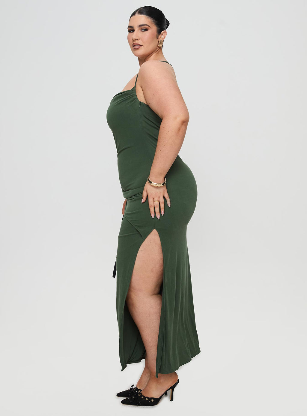 Marchesi Maxi Dress Green Curve