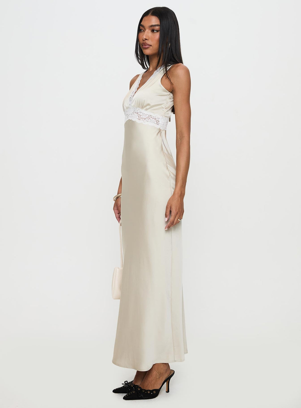 Persefonie Lace Maxi Dress Champagne
