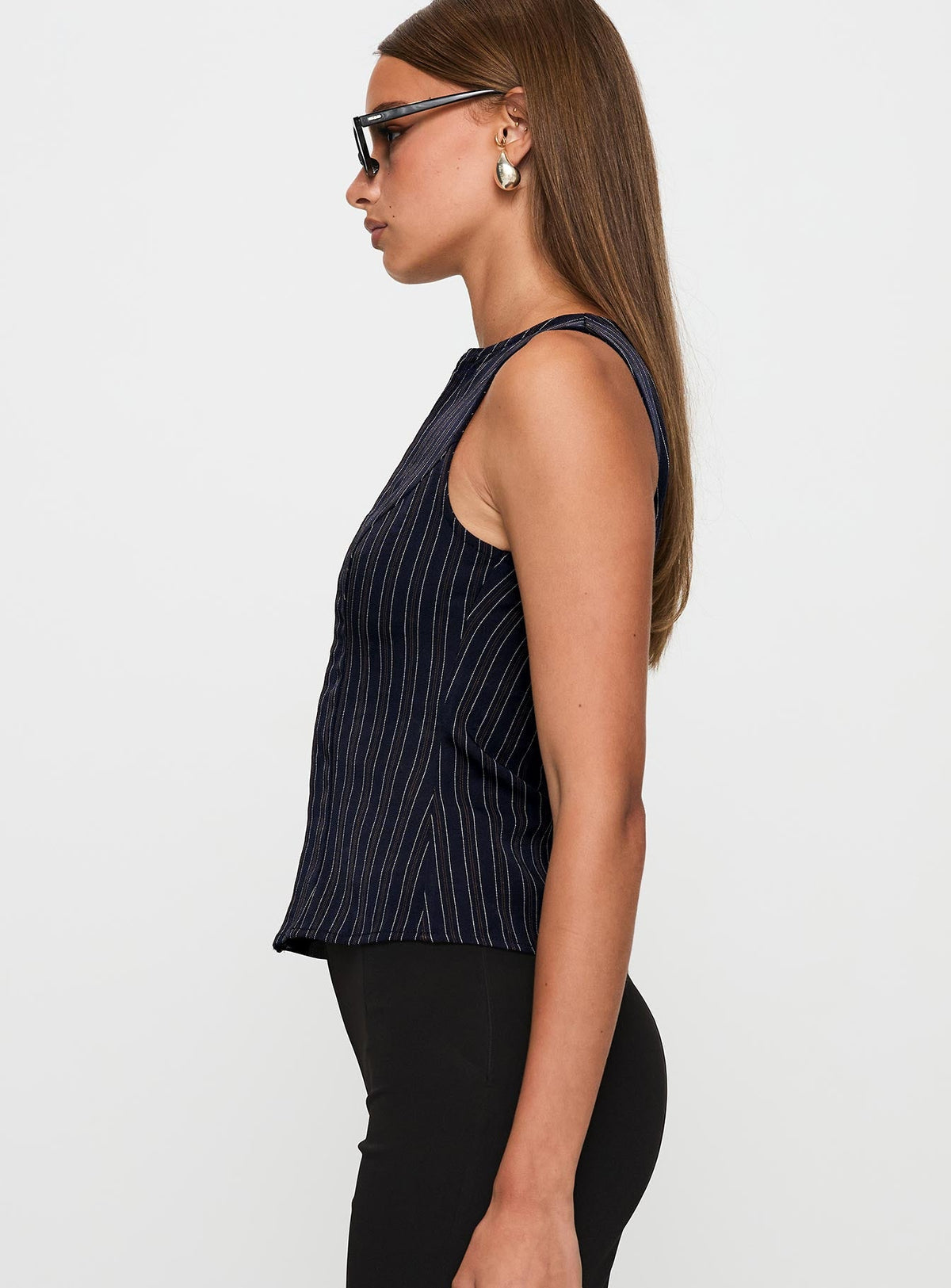 Running Wild Top Blue Stripe