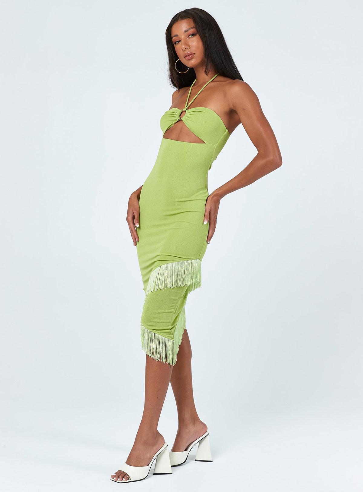 Tropicana Midi Dress Green