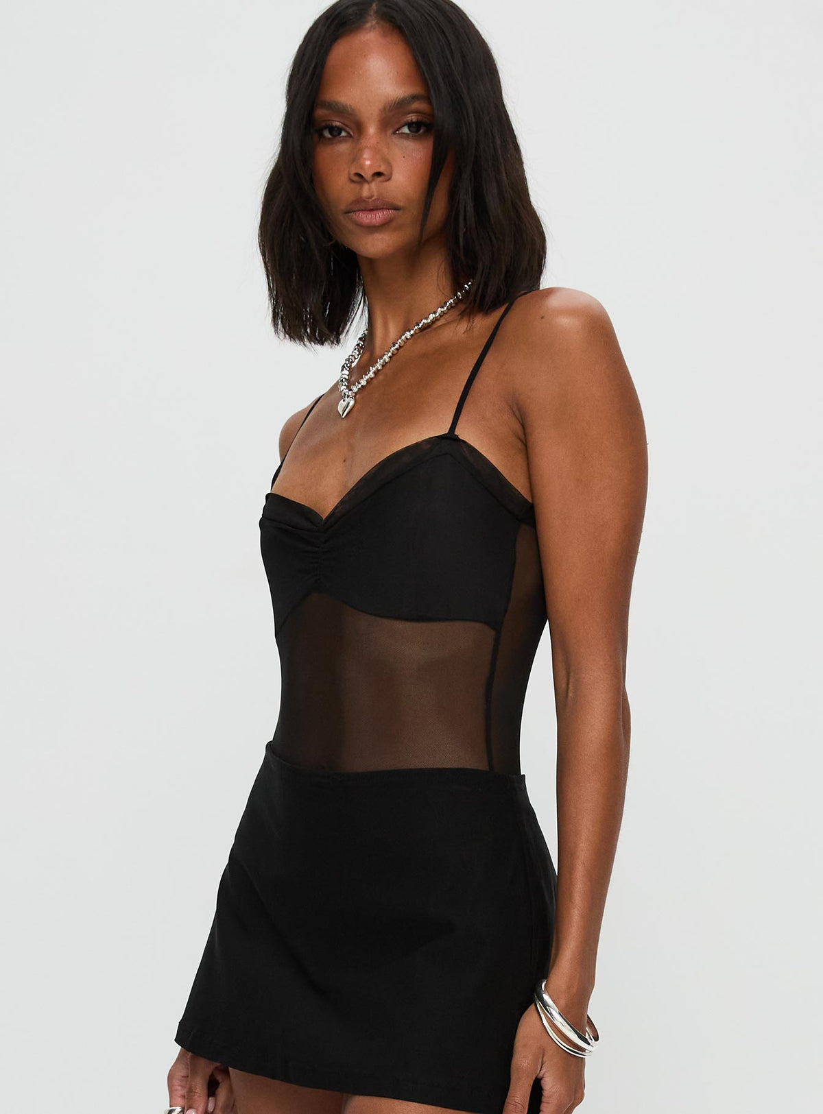 In The Club Bodysuit Black