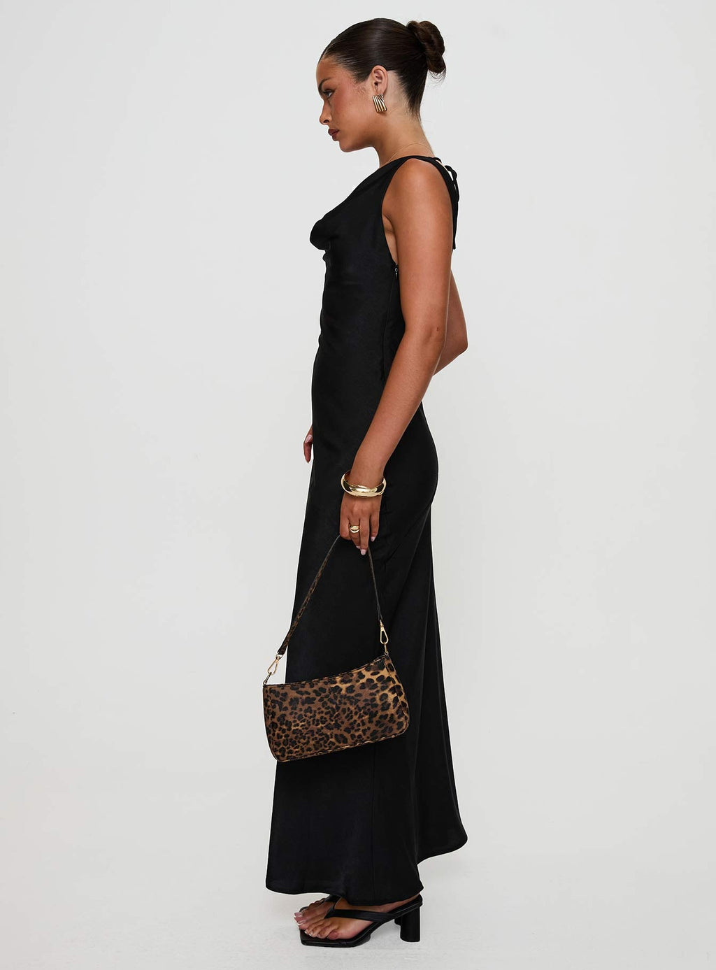 Make Memories Cowl Neck Maxi Dress Black