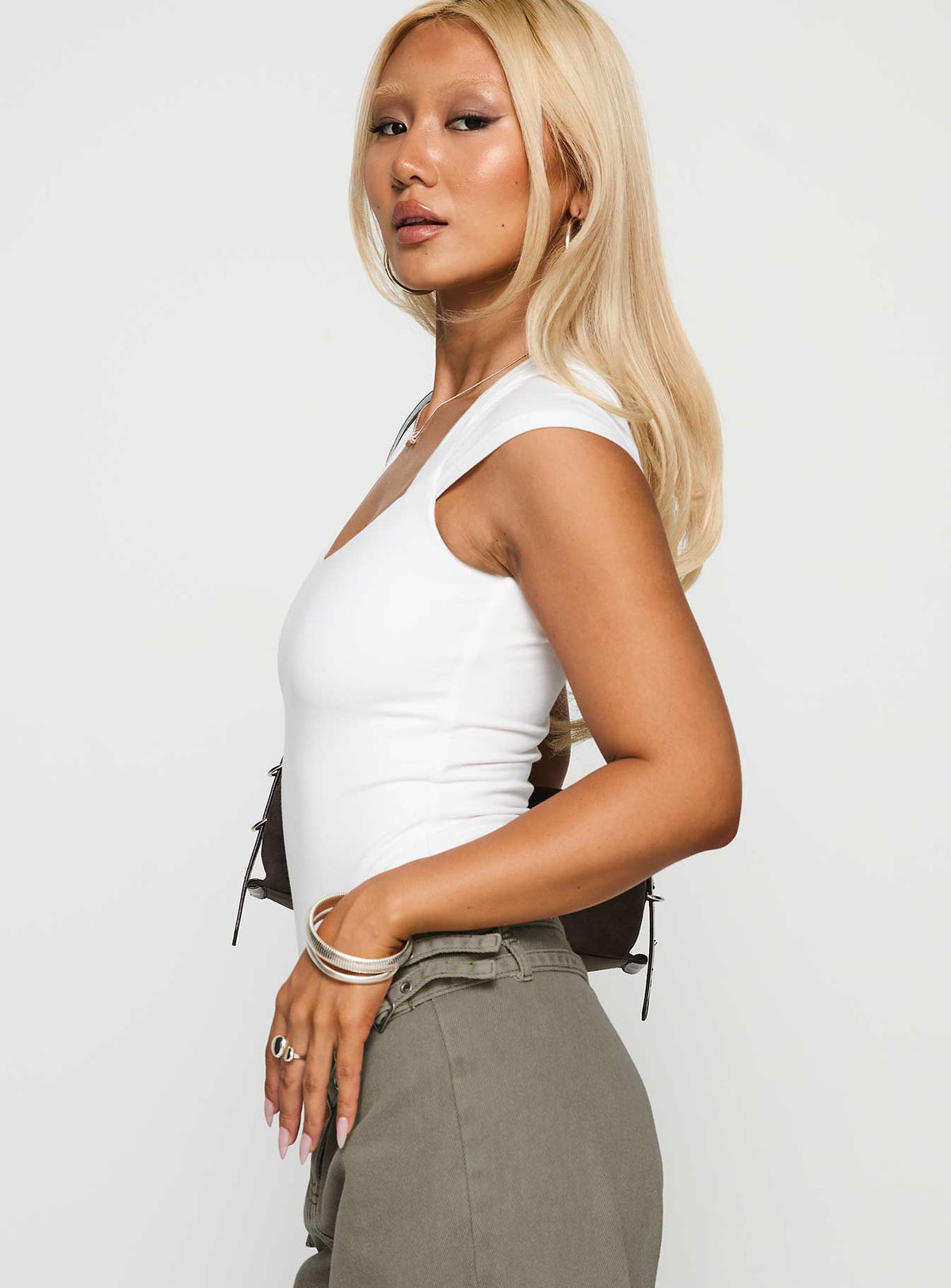 Want You Forever Bodysuit White