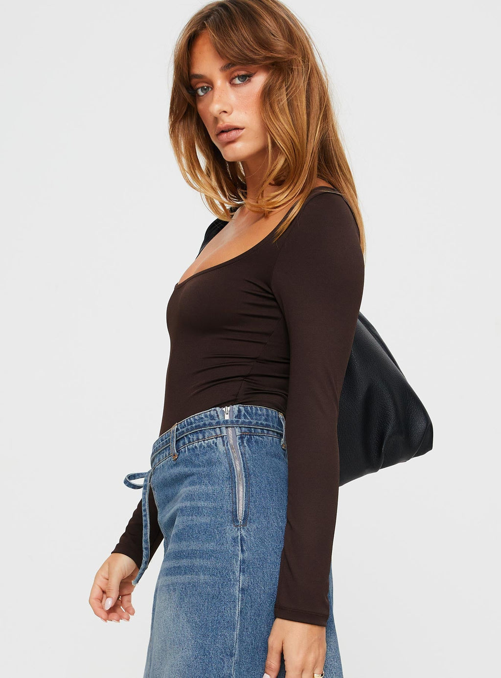 Ellery Bodysuit Brown Tall