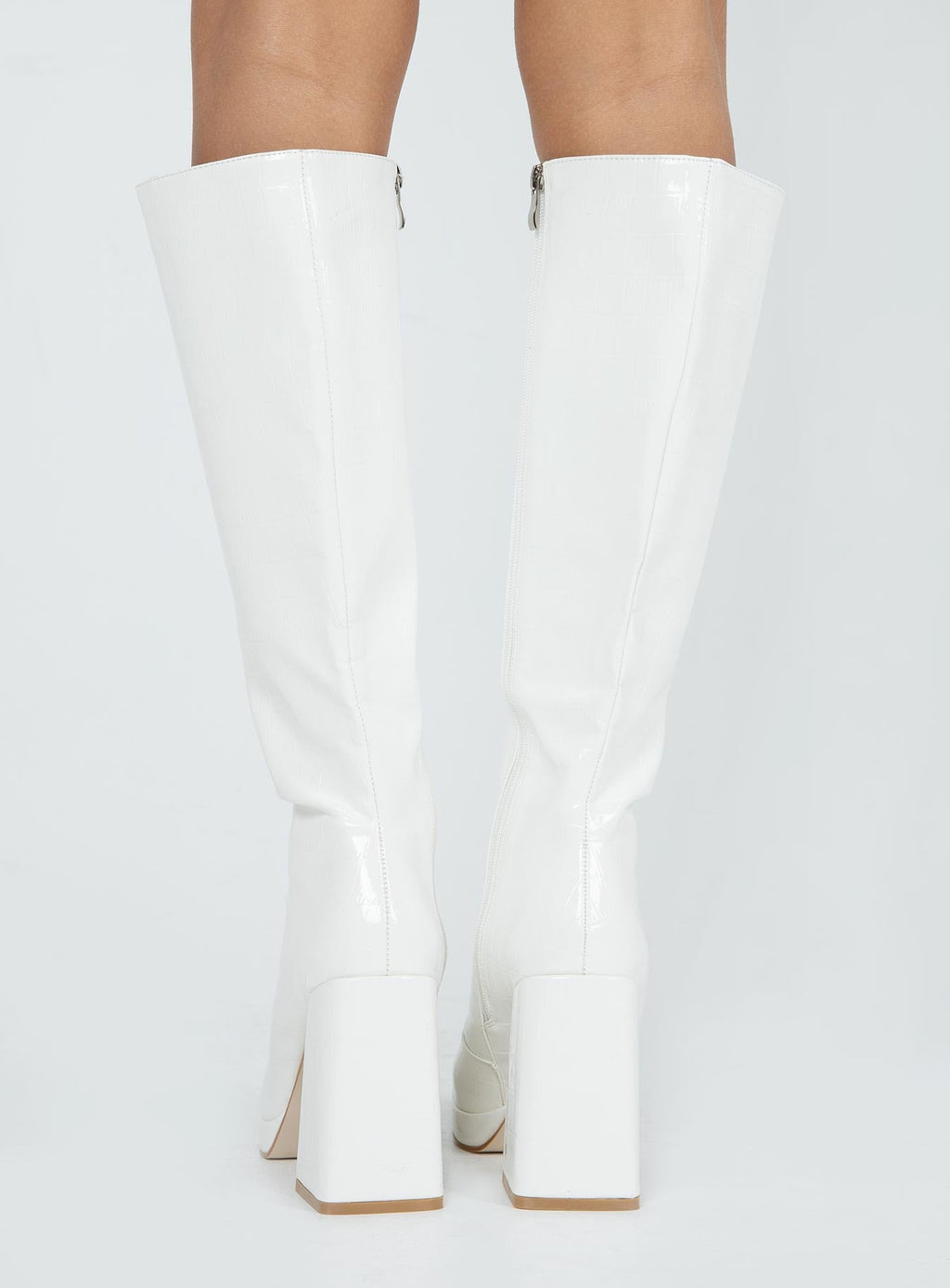Montgomery Boot White Croc