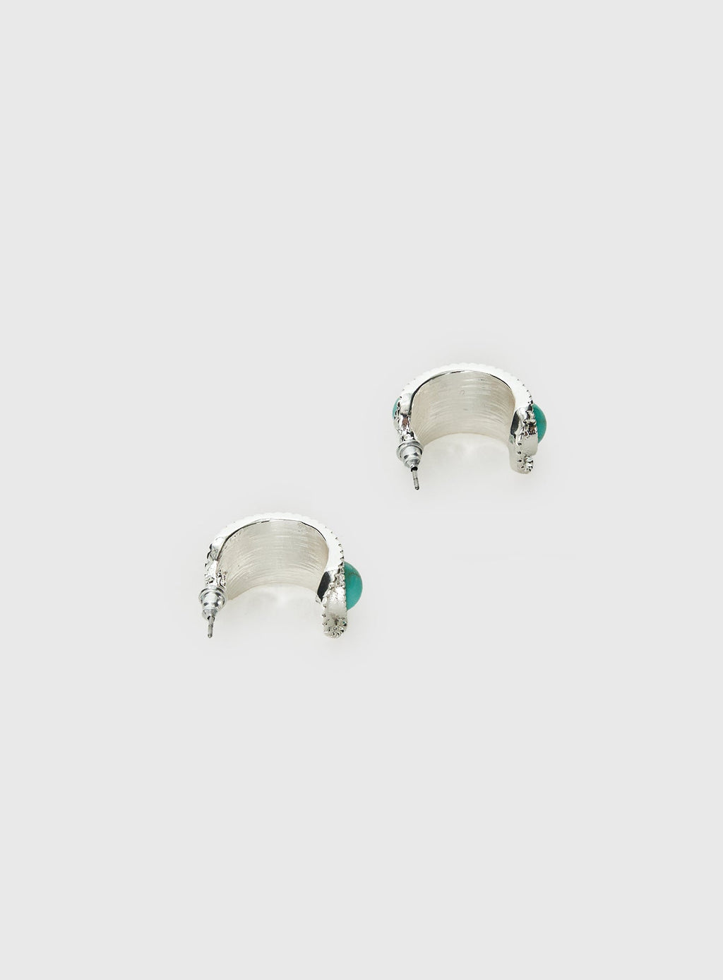 Endellion Hoop Earrings Silver / Turqouise