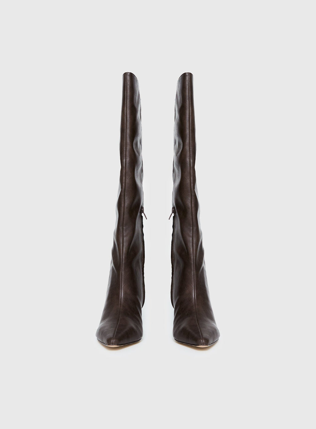 Aminah Knee High Boots Charcoal