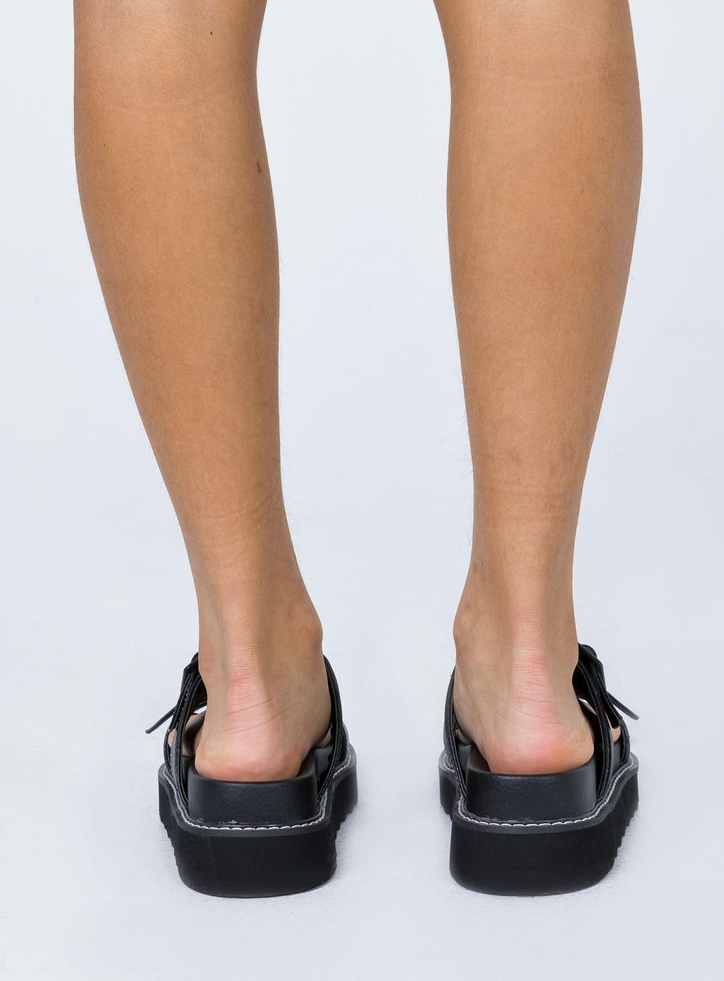 Ma Belle Sandals Contrast Stitch black