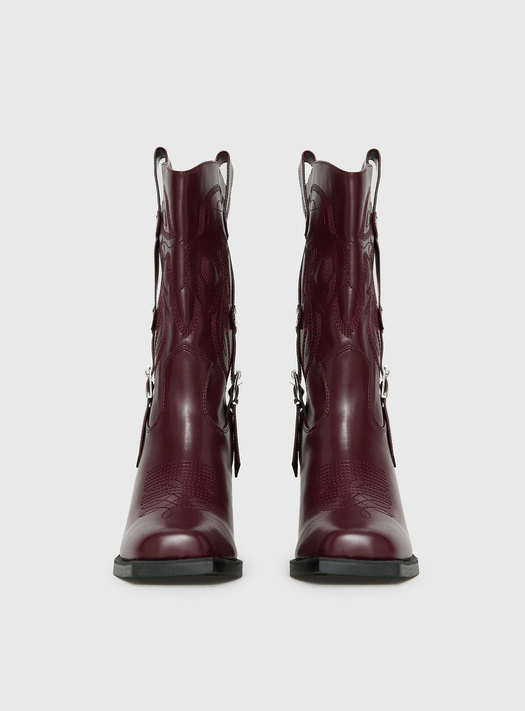Cypress Western Boots Burgundy