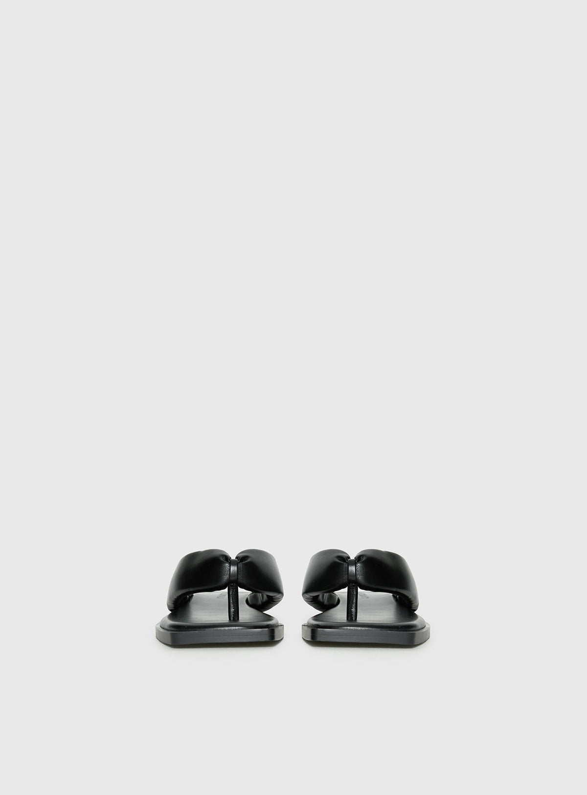 Rylin Puff Thong Sandals Black