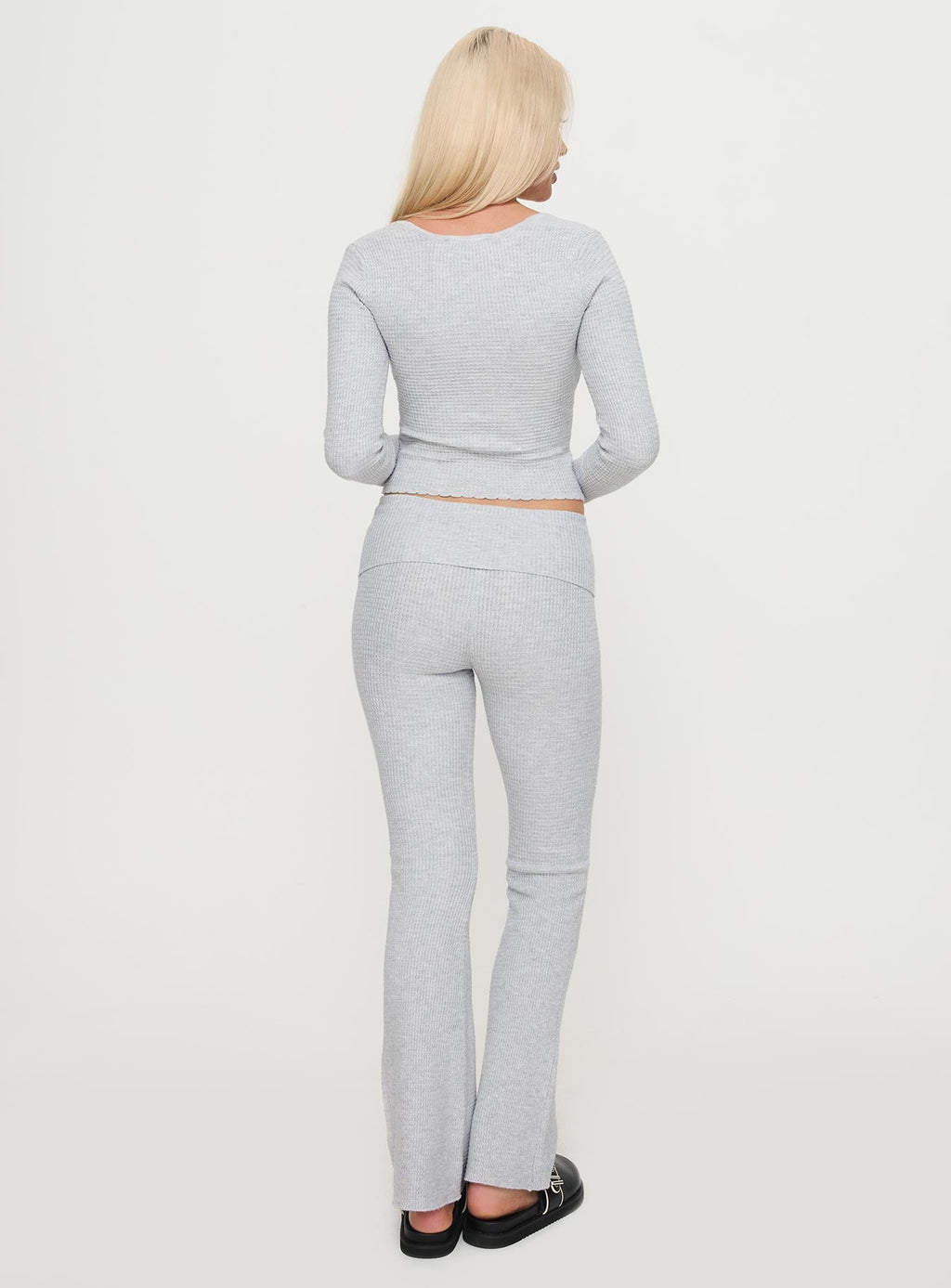 Closed Eyes Flared Pant Grey