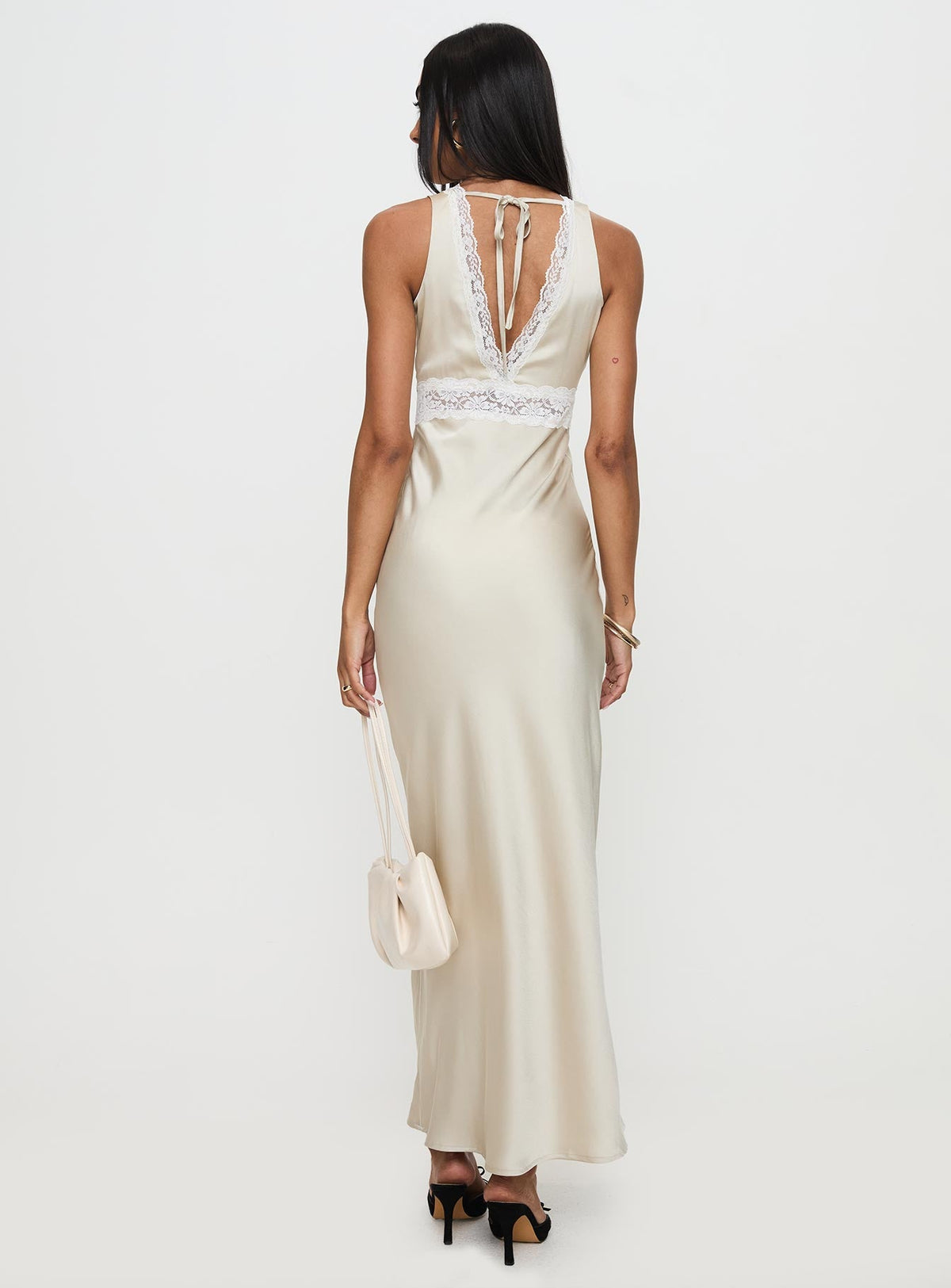 Persefonie Lace Maxi Dress Champagne