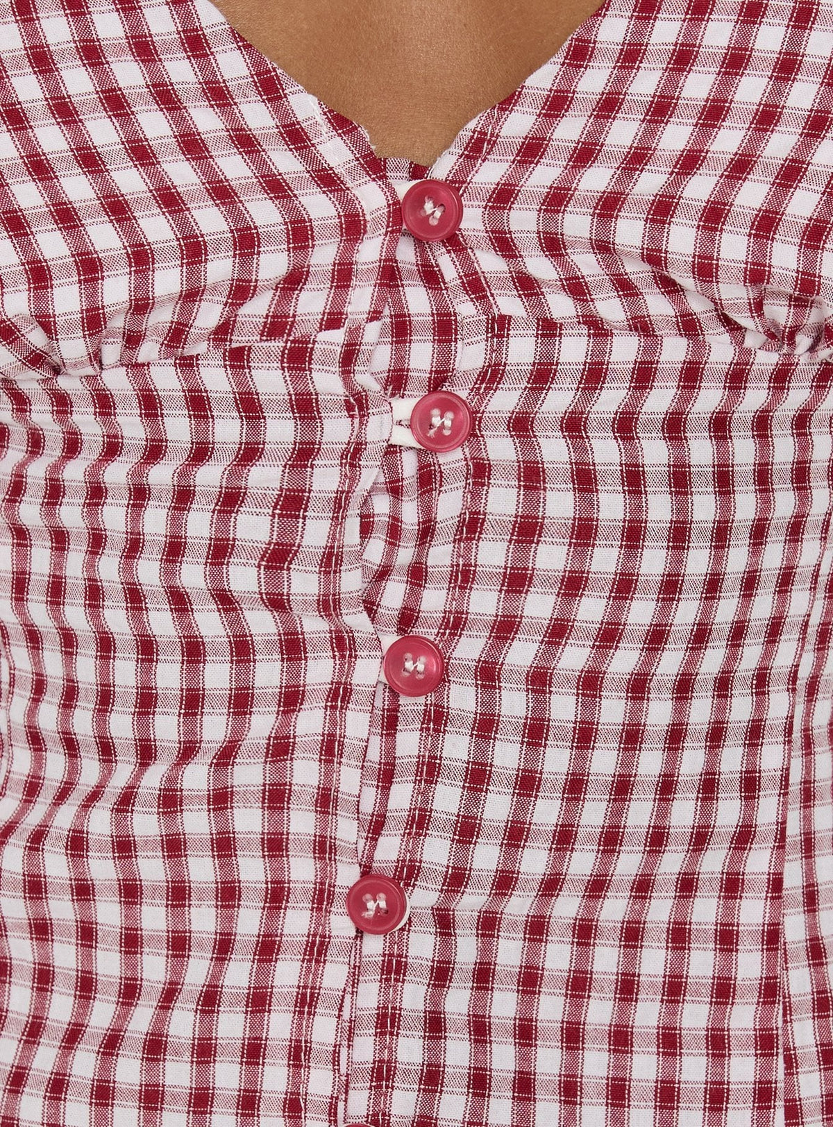Isolda Top Red Gingham