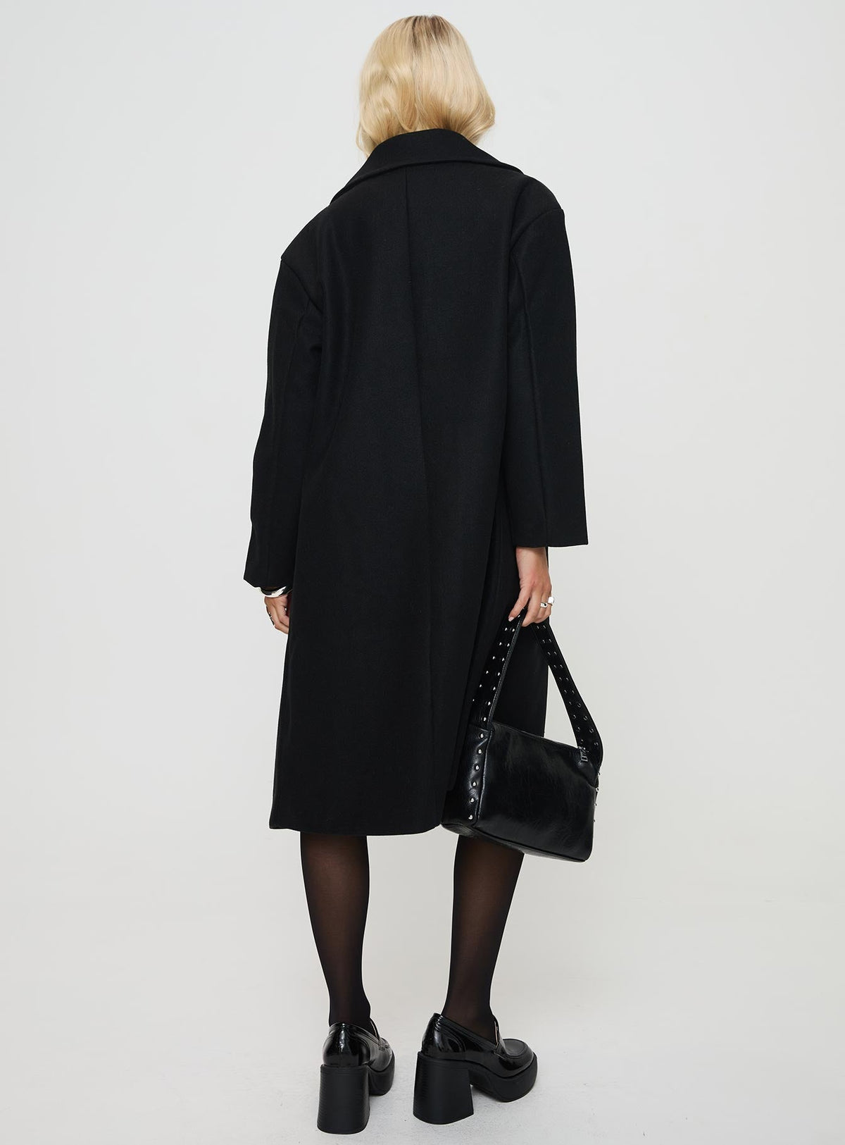 Inferno Longline Coat Black