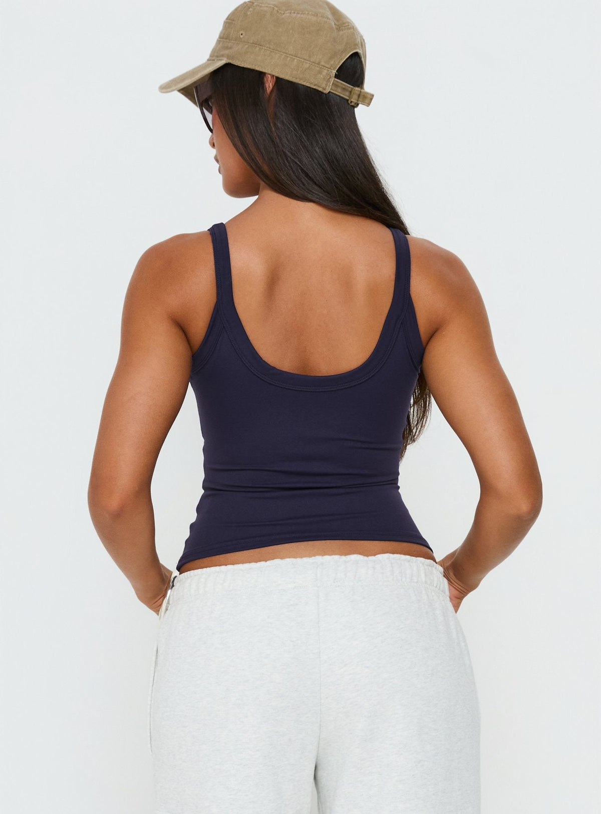 Kasper Cinched Tank Top Navy